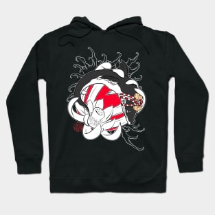 Japanese Shark and lotus Hoodie